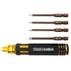 Yeah Racing YT-0209 4 in 1 Hex Screwdriver Wrench 1.5-3.0mm Black Gold view 1