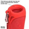 GETGEAR Silicone Cover Sleeve for JBL Waterproof Portable Bluetooth Speaker FLIP 5, Customized Design Skin Portable Protection Solution, Best Matching in Shape and Color (Red) view 4