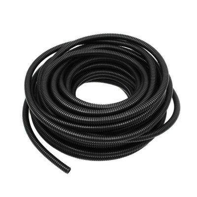 100 Ft. 1/4" Split Wire Loom Conduit Polyethylene Tubing Black Color Sleeve Tube