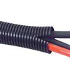 100 Ft. 1/4" Split Wire Loom Conduit Polyethylene Tubing Black Color Sleeve Tube view 2
