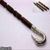 PIRU Handmade Designer Wooden Shaft Brass Swan Design Handle view 3