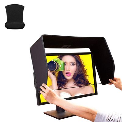 MNSSRN Office Eye Protection Hood, Professional Gaming Anti-Stray Light and Anti-Peep-Proof Screen Baffle, Suitable for Display Frame Width 56.5-58CM
