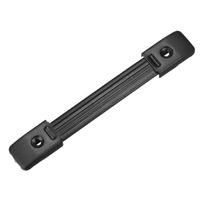 uxcell Speaker Handle Pull Cabinet Grasp Strap Style Spring Steel Handle with Metal End Caps Buckle Black