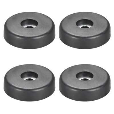 uxcell 4 Pcs D40xH10mm Rubber Feet Anti-Vibration Base Pad Stand for Speaker Guitar Amplifier HiFi