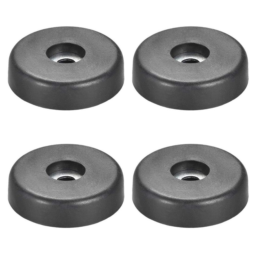 uxcell 4 Pcs D40xH10mm Rubber Feet Anti-Vibration Base Pad Stand for Speaker Guitar Amplifier HiFi