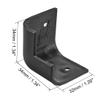 uxcell Speaker Corner Protectors Cabinets Edge Corner Speaker Stackable Guard Wrap Angle Case Protection 4pcs view 3