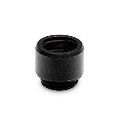 EKWB EK-Quantum Torque Micro HDP 12 Push-In Fitting for EKWB Rigid Tubing, 12mm OD, Black