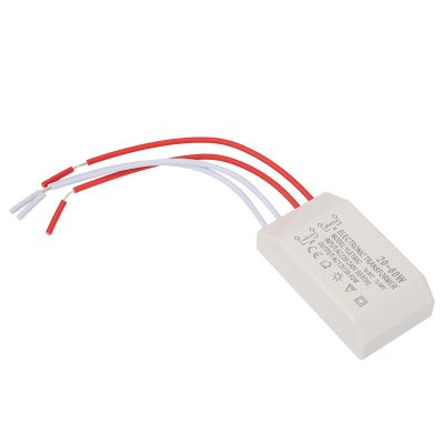 Oumefar 220V to AC 12V Electronic Voltage Converter Transformer 20-60W Smart Power Supply Driver for Voltage Conversion