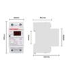 230V AC 40A Digital Din Rail Automatic Recovery Over Under Voltage Protector with Voltmeter Display view 2