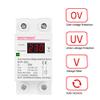 230V AC 40A Digital Din Rail Automatic Recovery Over Under Voltage Protector with Voltmeter Display view 3