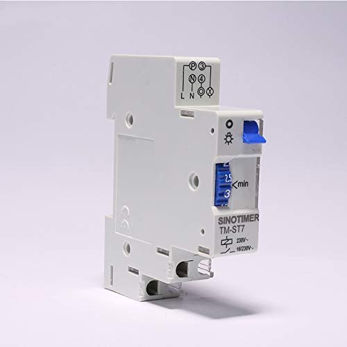 7 Minutes Interval Factory Price 18mm Single Module DIN Rail Staircase Timer Switch for Staircase Lighting Controls