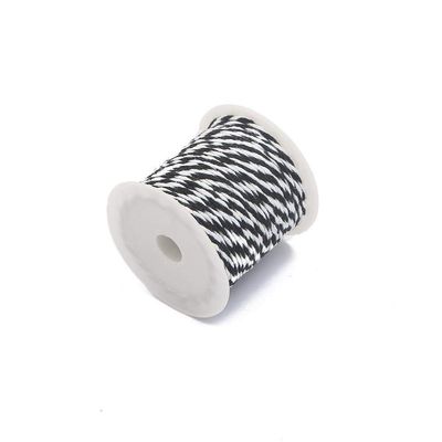 Duoer 10meters/roll 1.5mm Cotton Baker Twine Rope Cord Christmas Wedding Decoration Gift Packaging Rustic Handmade Crafts (Color : Black White)