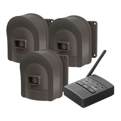 1/2 Mile Hosmart Driveway Alarm Wireless Sensor System & Driveway Sensor Alert System Weatherproof Security Outdoor Motion Sensor & Detector(1 Receiver & 3 Sensors)