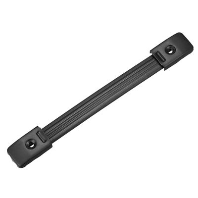 uxcell Speaker Handle Pull Cabinet Grasp Strap Style Spring Steel Insert Handle with Metal End Caps Buckle Black