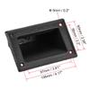 uxcell Recessed Speaker Handle Grasp Pocket Style Plastic Handles Holder 5.2'' Length Fit for PA/DJ Speaker Cabinet Box view 3