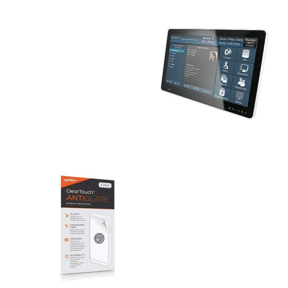 BoxWave Screen Protector Compatible with Avalue HID-2132 - ClearTouch Anti-Glare (2-Pack), Anti-Fingerprint Matte Film Skin