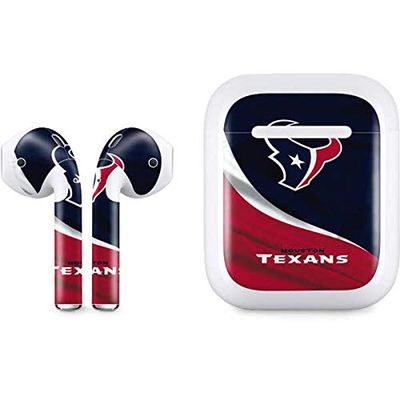 Skinit Decal Audio Skin Compatible with Apple AirPods - Officially Licensed NFL Houston Texans Design