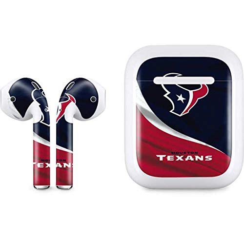 Skinit Decal Audio Skin Compatible with Apple AirPods - Officially Licensed NFL Houston Texans Design