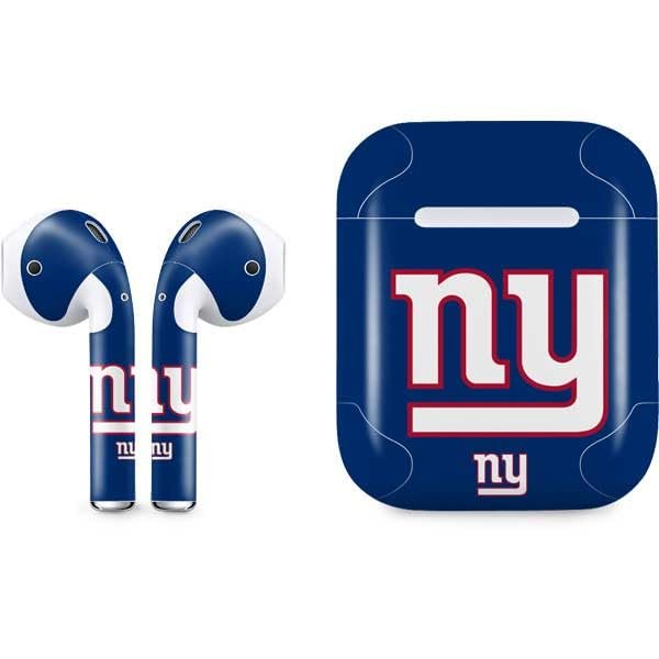 Skinit Decal Audio Skin Compatible with Apple AirPods - Officially Licensed NFL New York Giants Large Logo Design