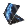 MightySkins Glossy Glitter Skin for HP Pavilion x360 15" (2020) - Blue Flames | Protective, Durable High-Gloss Glitter Finish | Easy to Apply, Remove, and Change Styles | Made in The USA view 1