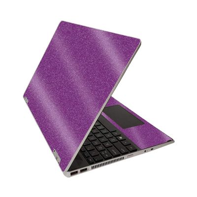 MightySkins Glossy Glitter Skin for HP Pavilion x360 15" (2020) - Solid Purple | Protective, Durable High-Gloss Glitter Finish | Easy to Apply, Remove, and Change Styles | Made in The USA