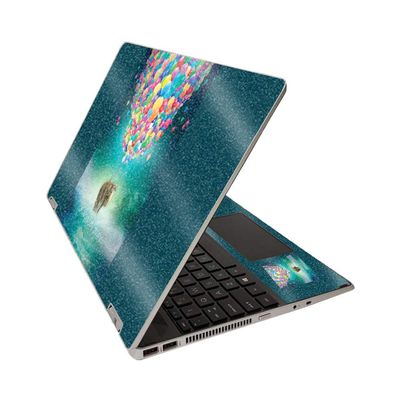 MightySkins Glossy Glitter Skin for HP Pavilion x360 15" (2020) - Elephant Balloons | Protective, Durable High-Gloss Glitter Finish | Easy to Apply, Remove, and Change Styles | Made in The USA