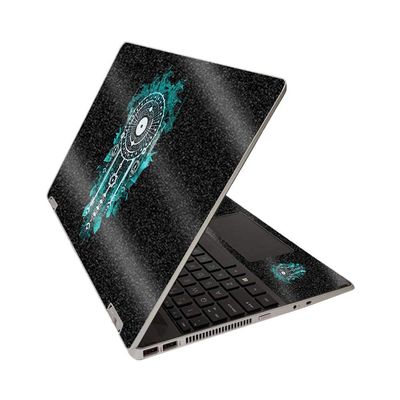 MightySkins Glossy Glitter Skin for HP Pavilion x360 15" (2020) - Geo Dream Catcher | Protective, Durable High-Gloss Glitter Finish | Easy to Apply, Remove, and Change Styles | Made in The USA