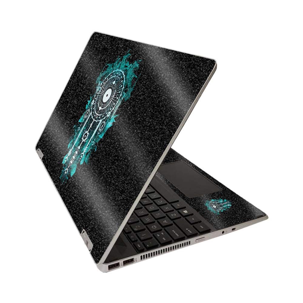 MightySkins Glossy Glitter Skin for HP Pavilion x360 15" (2020) - Geo Dream Catcher | Protective, Durable High-Gloss Glitter Finish | Easy to Apply, Remove, and Change Styles | Made in The USA