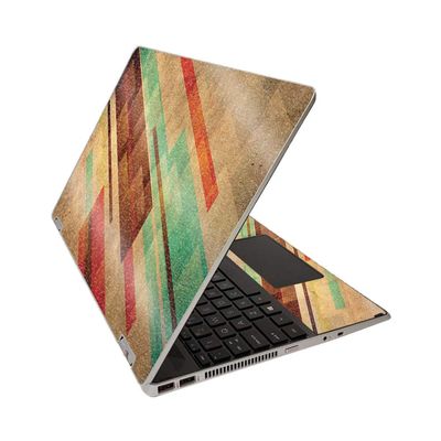 MightySkins Glossy Glitter Skin for HP Pavilion x360 15" (2020) - Abstract Wood | Protective, Durable High-Gloss Glitter Finish | Easy to Apply, Remove, and Change Styles | Made in The USA