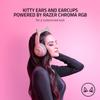 Razer Kraken BT Kitty Edition: Bluetooth 5.0-40ms Low Latency Connection - Custom-Tuned 40mm Drivers - Beamforming Microphone - Powered Chroma - Quartz Pink view 2