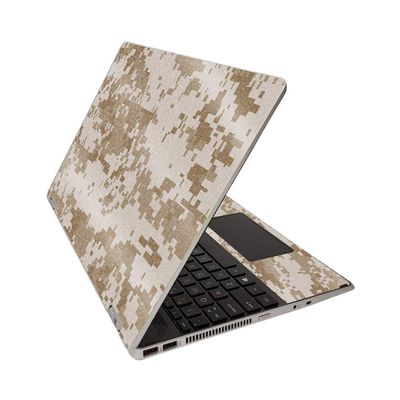 MightySkins Glossy Glitter Skin for HP Pavilion x360 15" (2020) - Desert Camo | Protective, Durable High-Gloss Glitter Finish | Easy to Apply, Remove, and Change Styles | Made in The USA