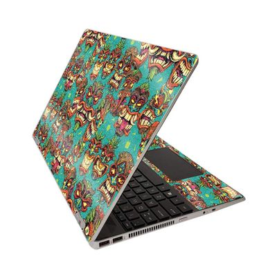 MightySkins Glossy Glitter Skin for HP Pavilion x360 15" (2020) - Crazy Tikis | Protective, Durable High-Gloss Glitter Finish | Easy to Apply, Remove, and Change Styles | Made in The USA