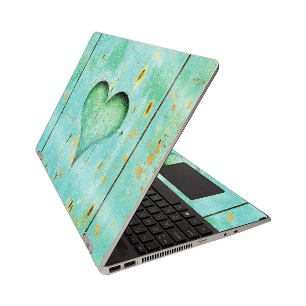 MightySkins Glossy Glitter Skin for HP Pavilion x360 15" (2020) - Heartwood | Protective, Durable High-Gloss Glitter Finish | Easy to Apply, Remove, and Change Styles | Made in The USA