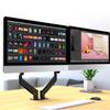 Suptek Dual Monitor Mount Stand-Height Adjustable Gas Spring Monitor Arm Desk Mount for 2 Computer Screens 17 to 32 inches - Each Arm Holds up to 22lbs,Black(MD8SP) view 2