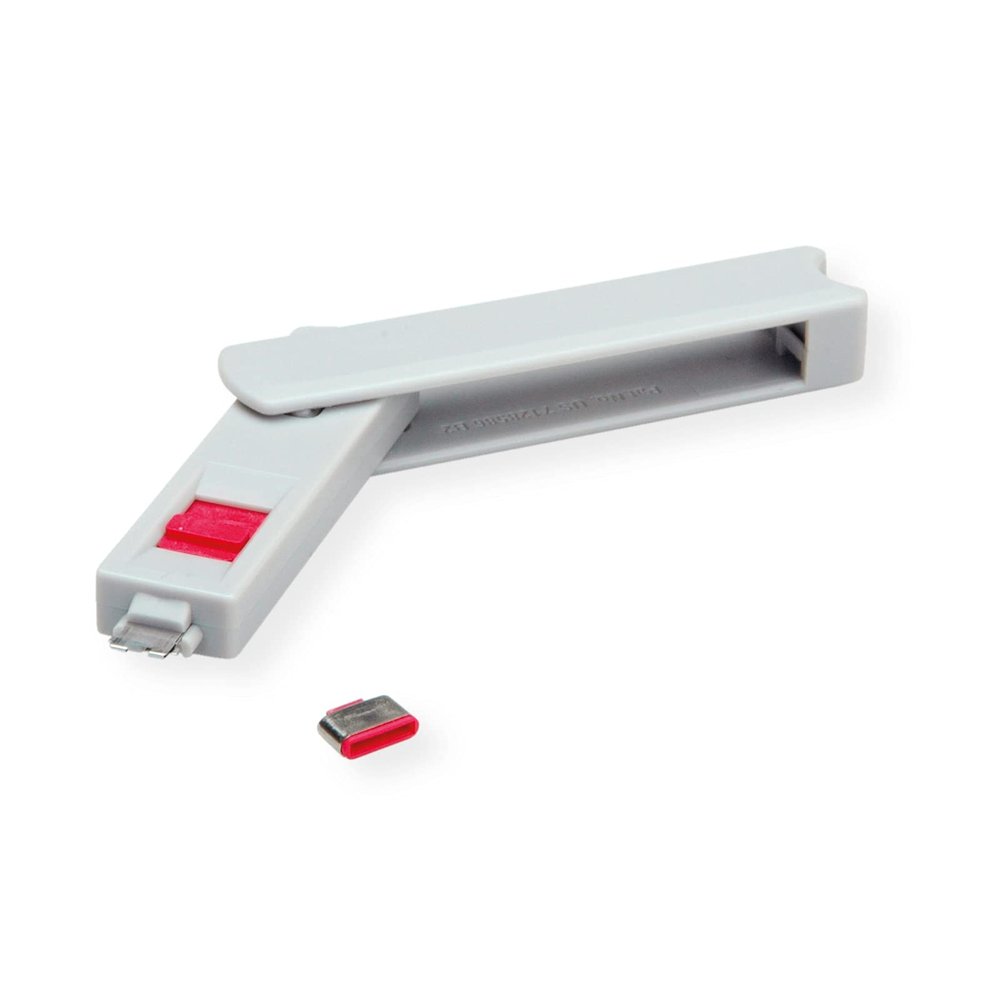 ROLINE USB Type C Port Blocker, 1 x Lock and 1 x Key