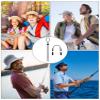 Black Adjustable Hat Strap Clips Windproof Clips Cap Retainers Anti-Lost Strap with Cord Locks for Sports(Simple Style) view 2