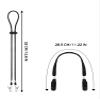Black Adjustable Hat Strap Clips Windproof Clips Cap Retainers Anti-Lost Strap with Cord Locks for Sports(Simple Style) view 3