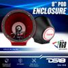 DS18 NXL-JS8/BK Black Flat Mount POD Universal Enclosure 8" - for All Elements Jet SKI, Marine, Jeep & UTV/ATV - Pair (NO Speaker) view 2