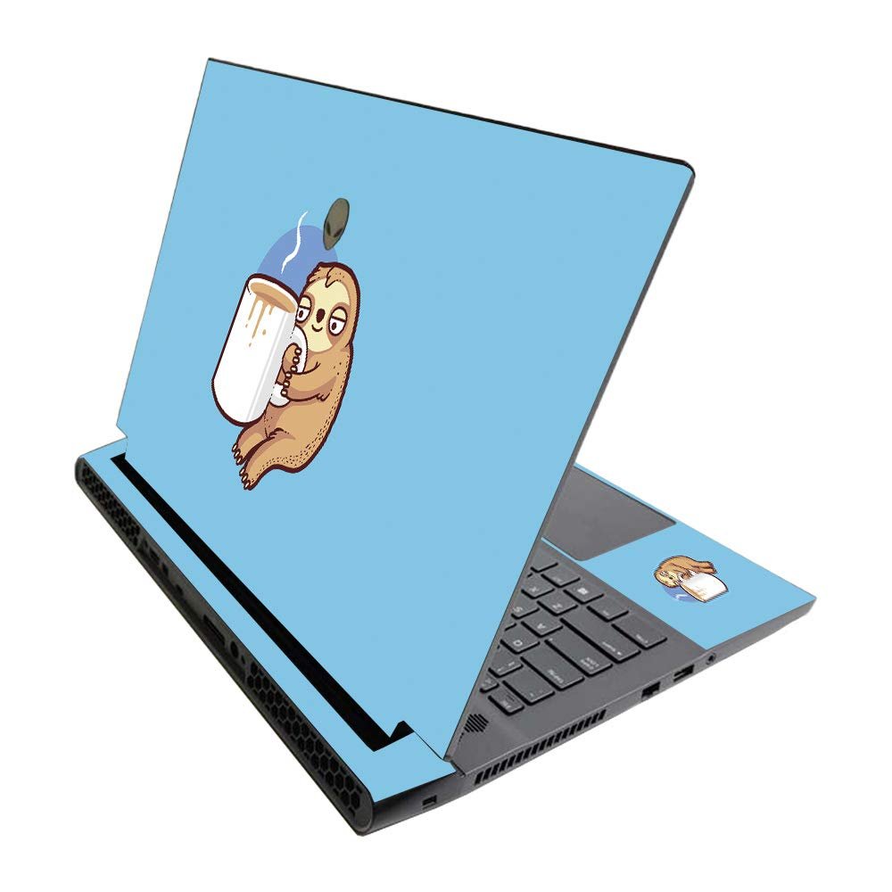 MightySkins Skin for Alienware M17 R3 (2020) & M17 R4 (2021) - Good Morning Sloth | Protective Viny wrap | Easy to Apply and Change Style | Made in The USA