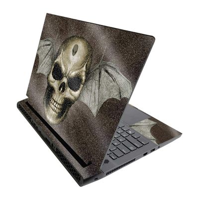 MightySkins Glossy Glitter Skin for Alienware M17 R3 (2020) & M17 R4 (2021) - Skeletor | Durable High-Gloss Glitter Finish | Easy to Apply and Change Style | Made in The USA