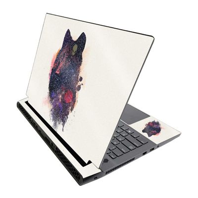 MightySkins Glossy Glitter Skin for Alienware M17 R3 (2020) & M17 R4 (2021) - Universal Wolf | Durable High-Gloss Glitter Finish | Easy to Apply and Change Style | Made in The USA