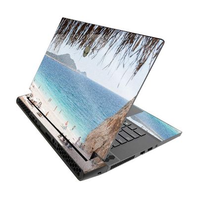 MightySkins Glossy Glitter Skin for Alienware M15 R3 (2020) & M15 R4 (2021) - Beach Vacation | Durable High-Gloss Glitter Finish | Easy to Apply and Change Style | Made in The USA