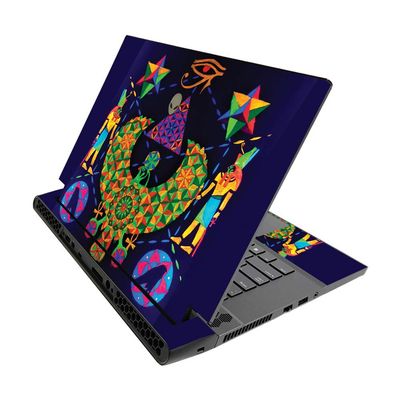 MightySkins Skin for Alienware M15 R3 (2020) & M15 R4 (2021) - Egyptian Geometry | Protective Viny wrap | Easy to Apply and Change Style | Made in The USA