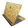 MightySkins Carbon Fiber Skin for Alienware M17 R3 (2020) & M17 R4 (2021) - Gold Tiles | Durable Textured Carbon Fiber Finish | Easy to Apply and Change Style | Made in The USA view 1
