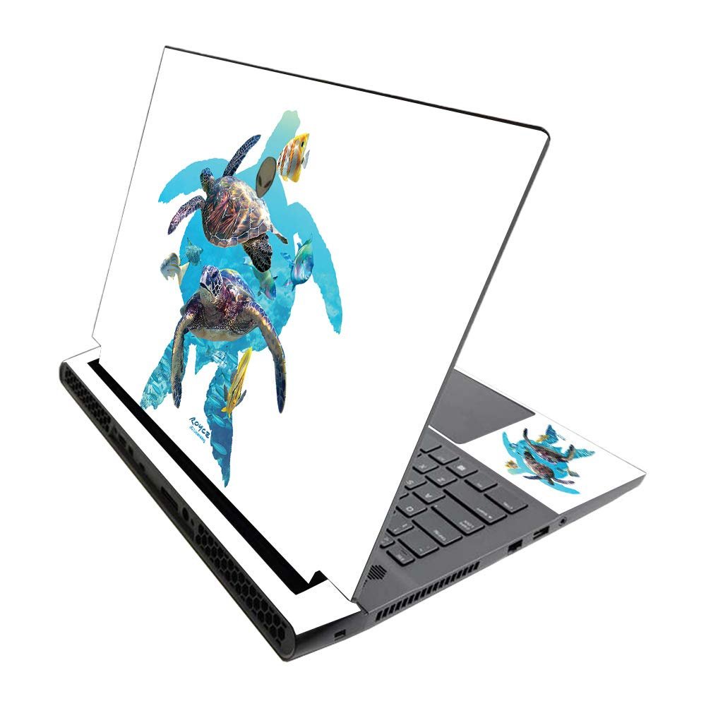 MightySkins Skin for Alienware M17 R3 (2020) & M17 R4 (2021) - Turtly Cool | Protective Viny wrap | Easy to Apply and Change Style | Made in The USA