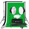 Canadian Studio Photography Studio Continuous 26" Octagonal Soft Box Lighting Light Kit with Photo E26, E27 CFL 135Watt 5500K Bulb and Light Stand for Photo Studio and Photo/Video Shooting (2 pack view 1