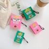 Case Compatible with AirPods Pro/Pro 2, Creative Funny Green Tea Flavor Finger Biscuit Box Shape Case, Stylish Silicone Earphone Protection Skin for AirPods Pro +Hook -Pink view 2