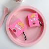 Case Compatible with AirPods Pro/Pro 2, Creative Funny Green Tea Flavor Finger Biscuit Box Shape Case, Stylish Silicone Earphone Protection Skin for AirPods Pro +Hook -Pink view 4