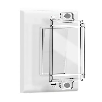 Magnetic Switch Covers, ILIVABLE Light Switch and Outlet Cover for Flat Modern Switches, Not Child Proof (Clear, 8 Pack)