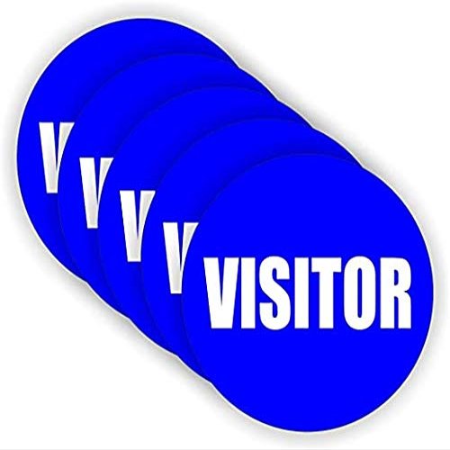 Visitor Hard Hat Stickers/Helmet Decals Labels Safety Plant Visit Visiting Factory Manager Foreman